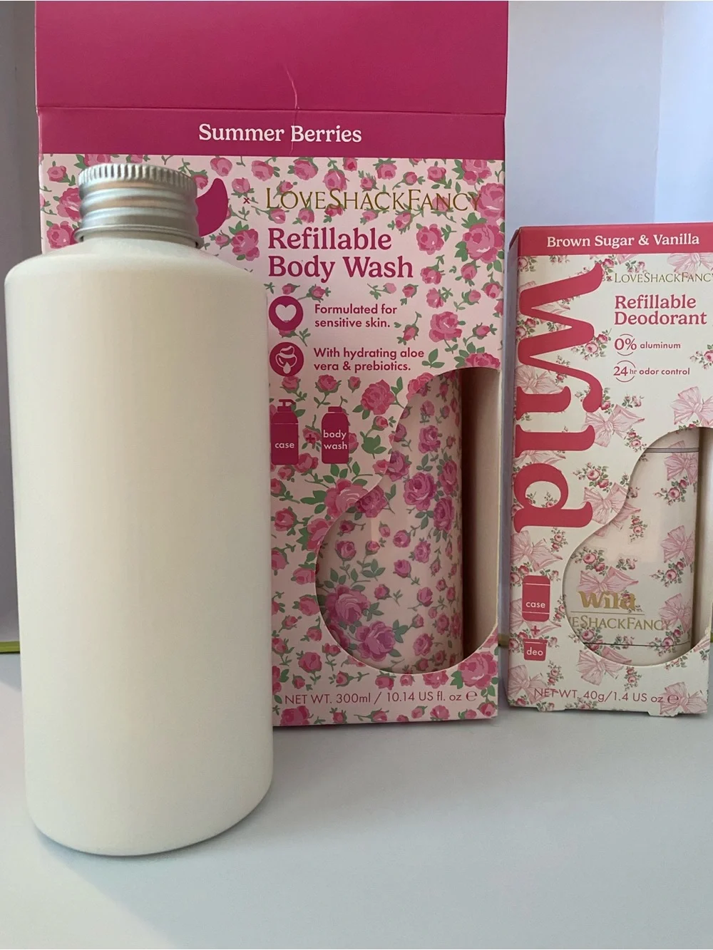 💗 LoveShackFancy x Target Refillable Body Wash, Bottle & Refillable Deodorant 💗